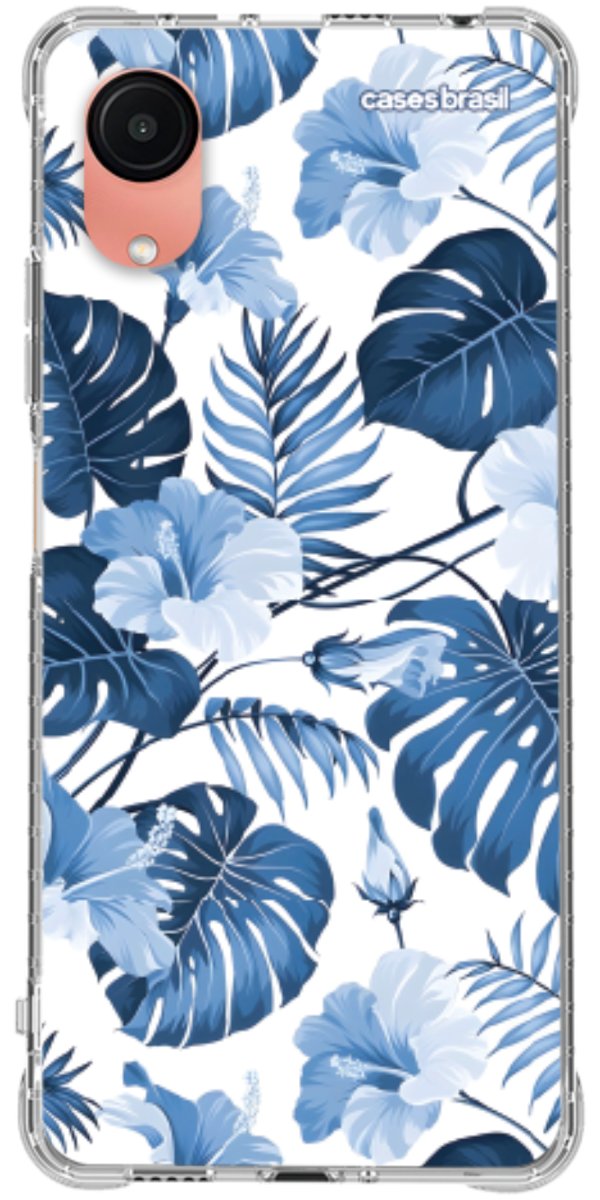 Capinha para Celular Jardim Azul Tropical