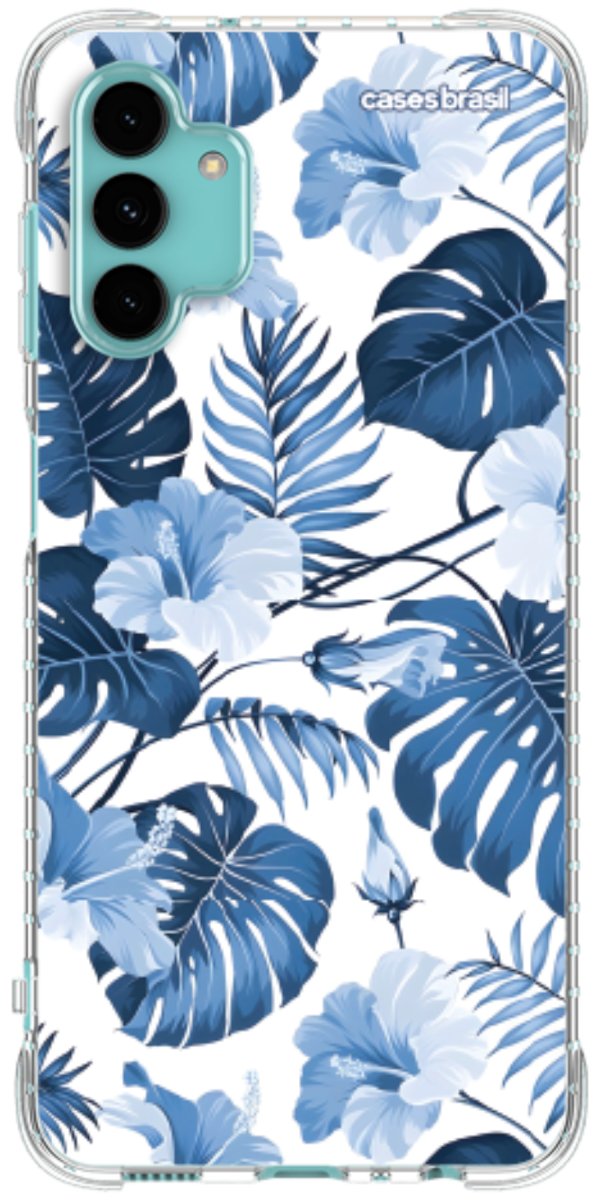 Capinha para Celular Jardim Azul Tropical