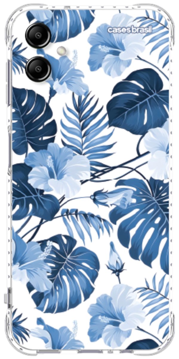 Capinha para Celular Jardim Azul Tropical