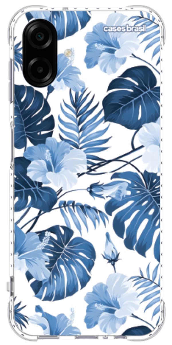 Capinha para Celular Jardim Azul Tropical