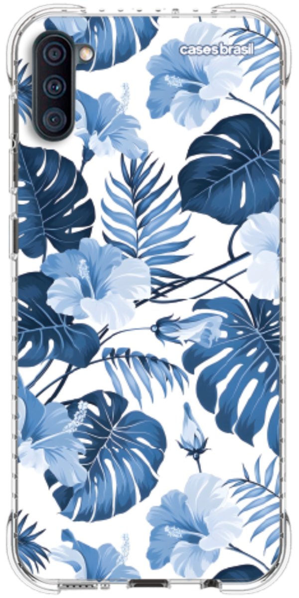 Capinha para Celular Jardim Azul Tropical