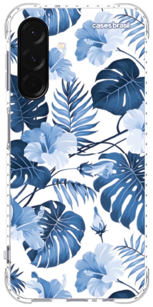 Capinha para Celular Jardim Azul Tropical