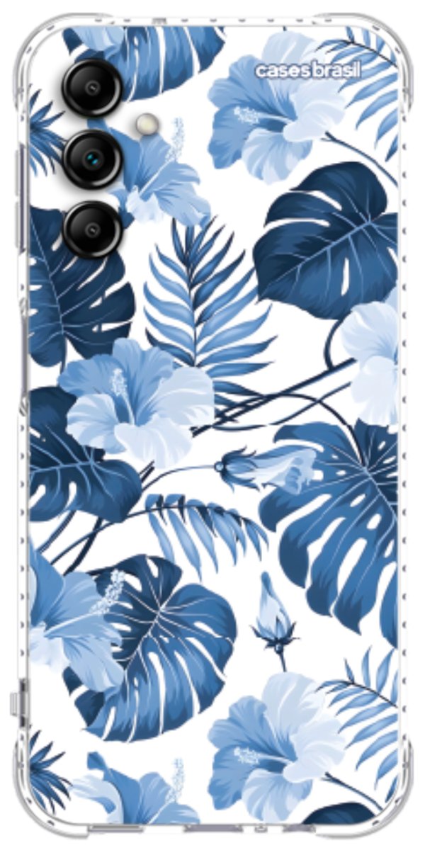 Capinha para Celular Jardim Azul Tropical