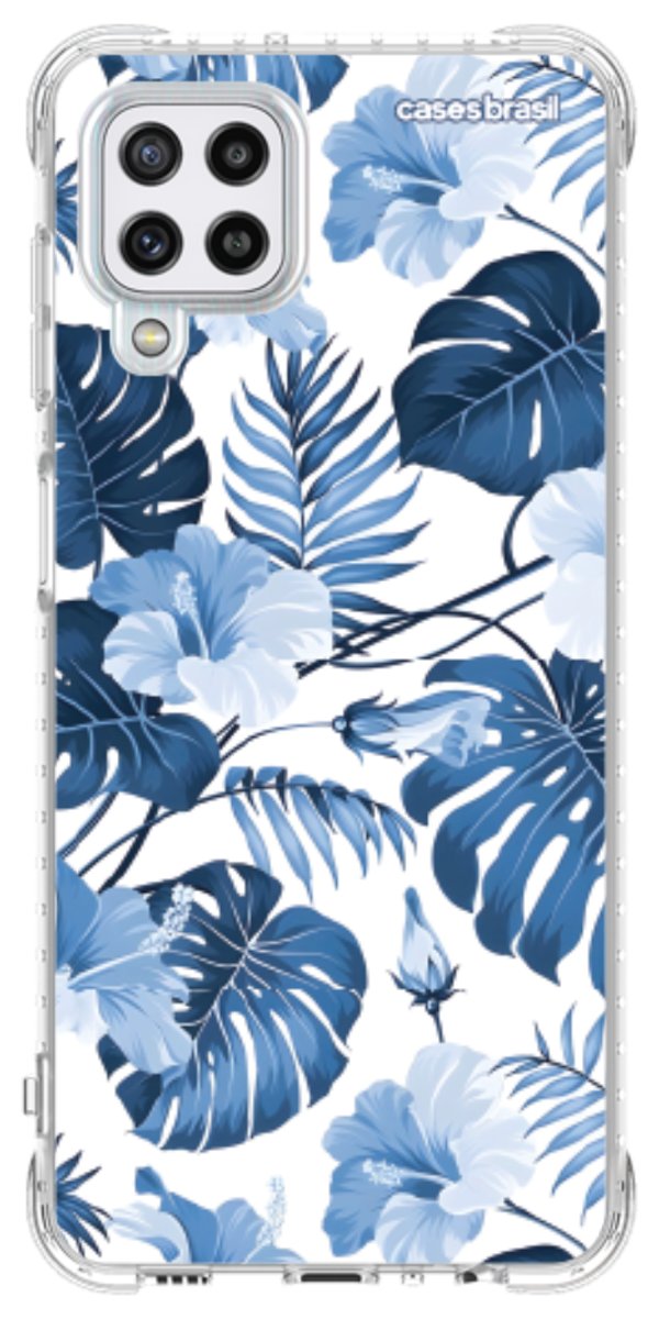 Capinha para Celular Jardim Azul Tropical