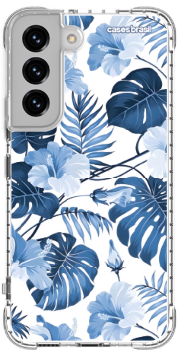 Capinha para Celular Jardim Azul Tropical