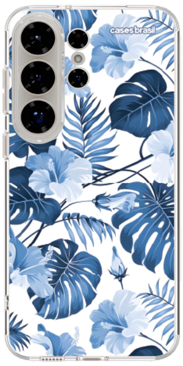 Capinha para Celular Jardim Azul Tropical