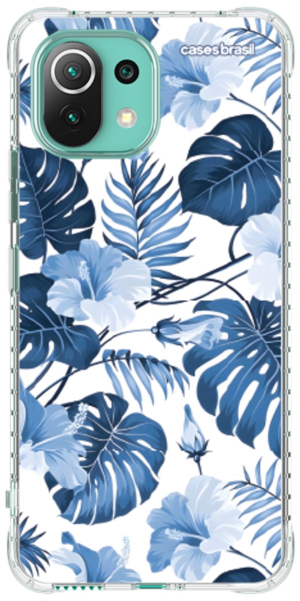 Capinha para Celular Jardim Azul Tropical