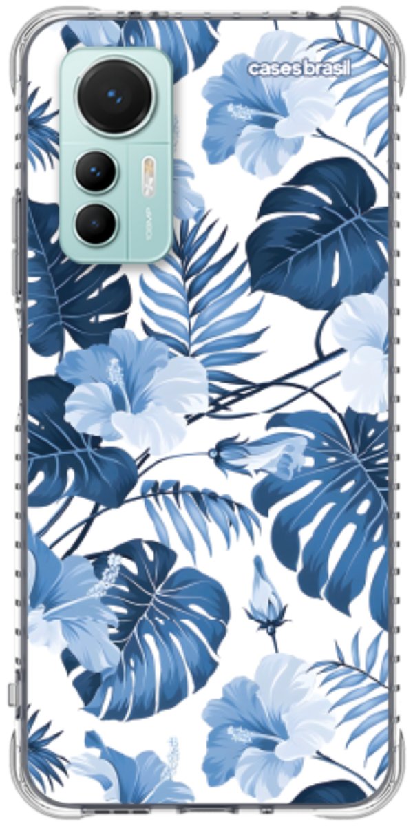 Capinha para Celular Jardim Azul Tropical