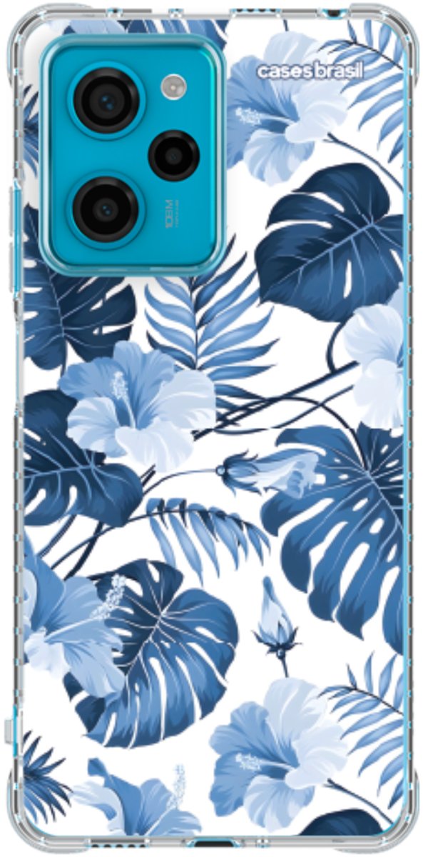 Capinha para Celular Jardim Azul Tropical