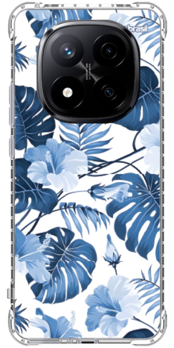 Capinha para Celular Jardim Azul Tropical