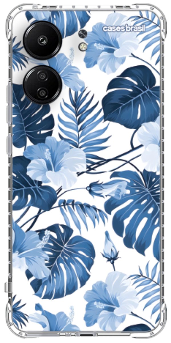Capinha para Celular Jardim Azul Tropical