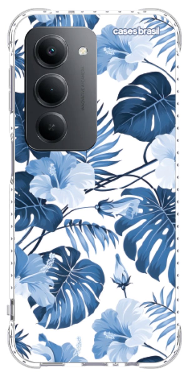 Capinha para Celular Jardim Azul Tropical