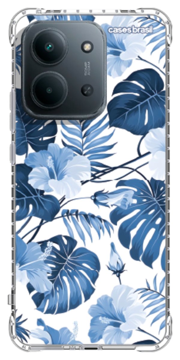 Capinha para Celular Jardim Azul Tropical