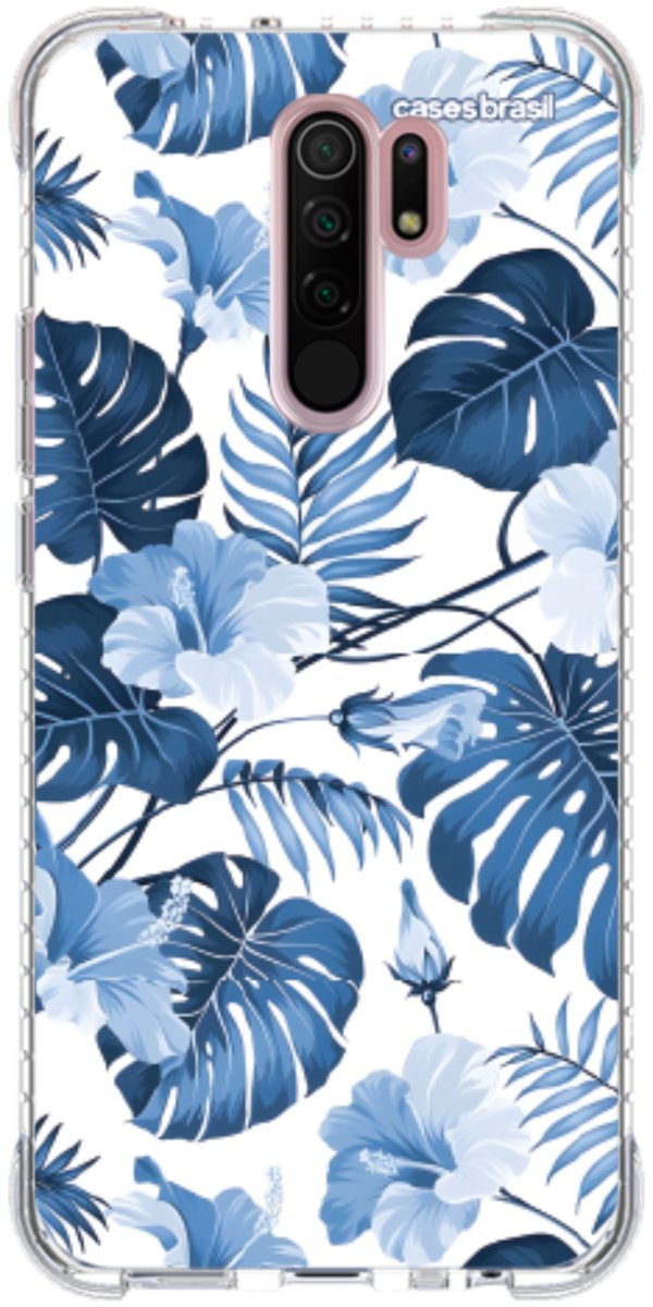 Capinha para Celular Jardim Azul Tropical