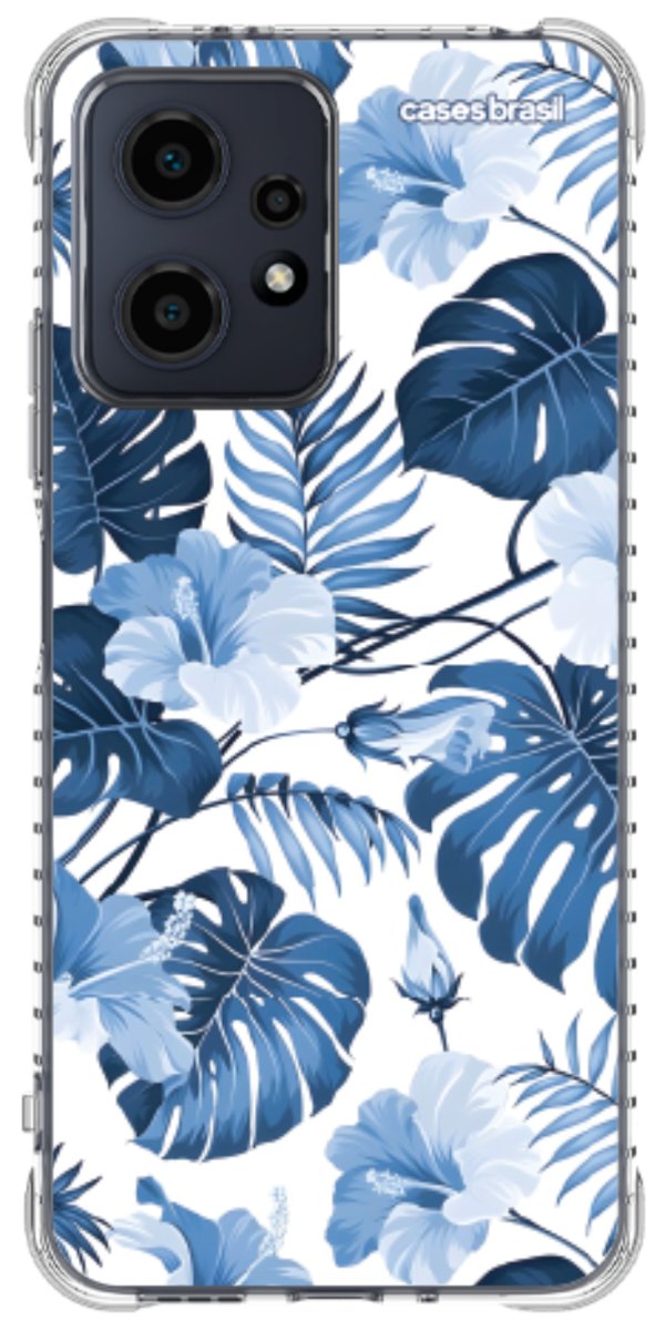 Capinha para Celular Jardim Azul Tropical